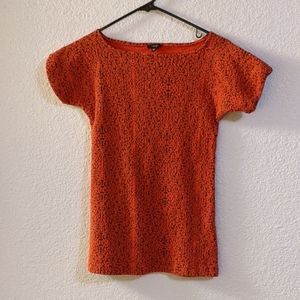 Imoga boat neck orange top